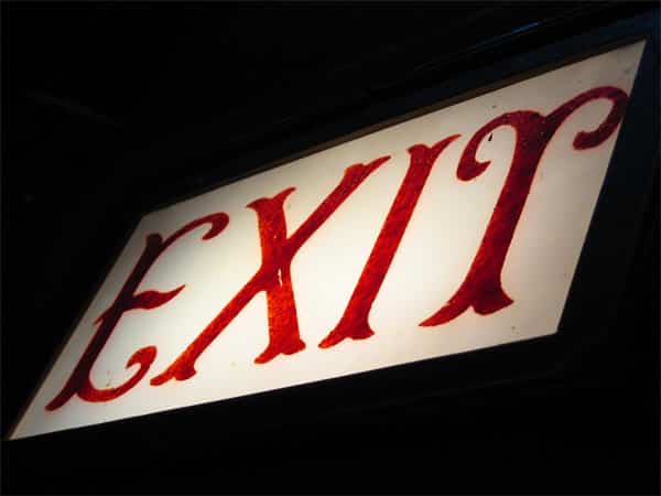 Exit sign-why do good clients leave?