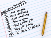 photo of a list of new years resolutions