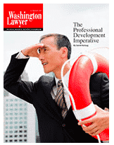 Washington Lawyer Magazine Cover