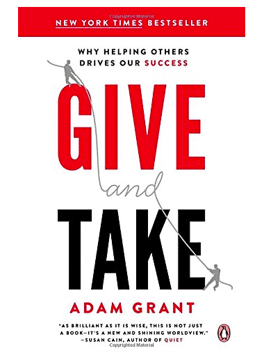 Cover of book "Give and Take" by Adam Grant